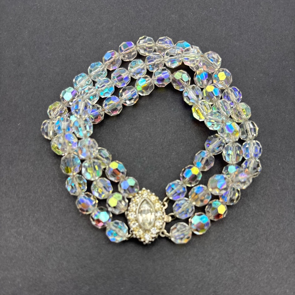 Crystal Iridescent Multi-Strand Bracelet